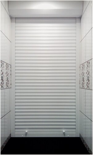 Изображение товара Роллеты / рольставни в санузел 700*1100 / сантехнические на механическом управлении, цвет- белый RAL 9016