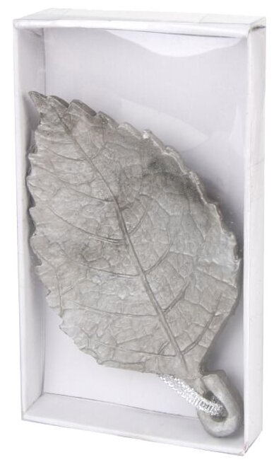 Елочная игрушка Феникс-Презент Осиновый лист из полирезины 11,8х6,8х1,5 см .