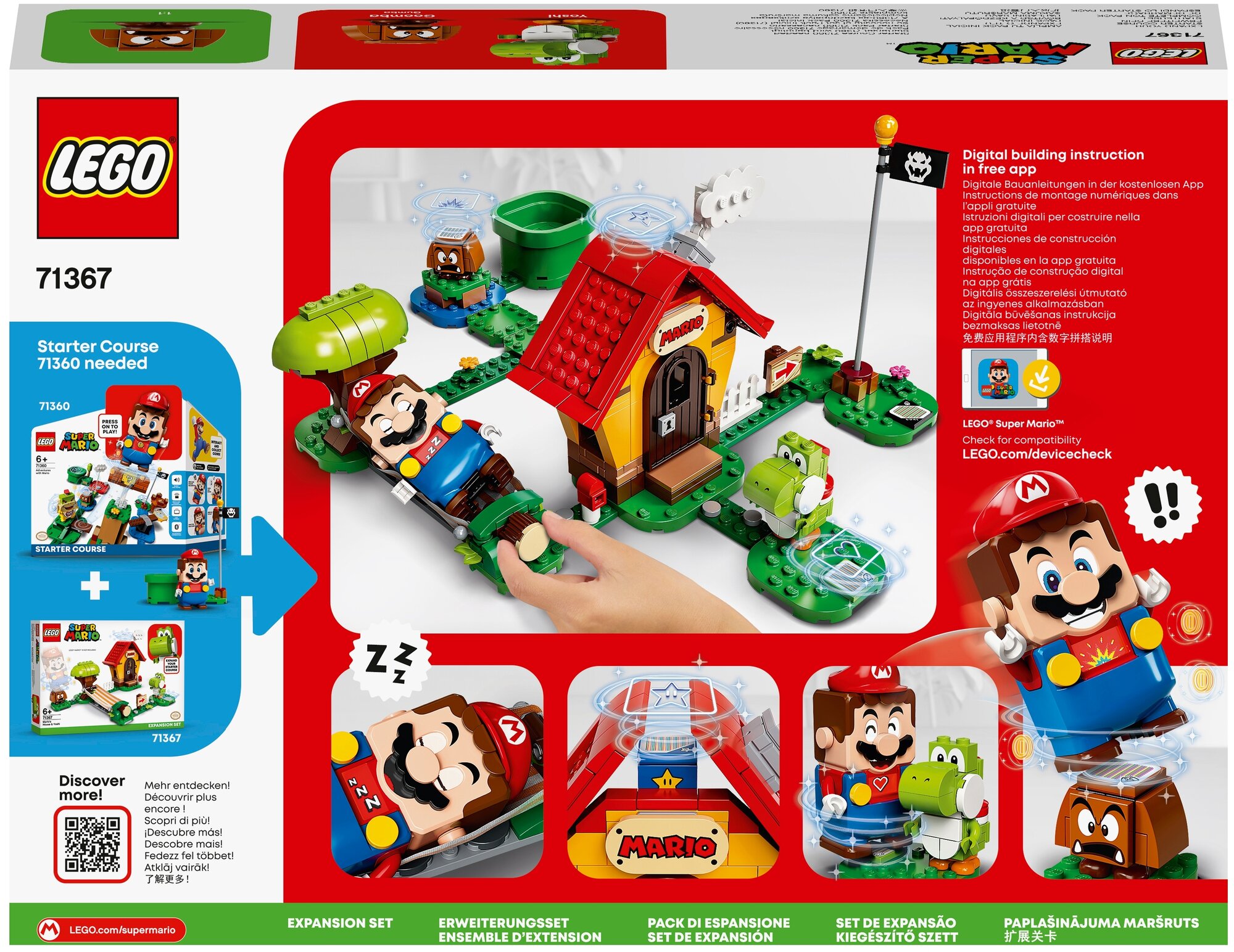 Конструктор LEGO Super Mario Дом Марио и Йоши - дополнительный набор, 205 деталей (71367) - фото №2