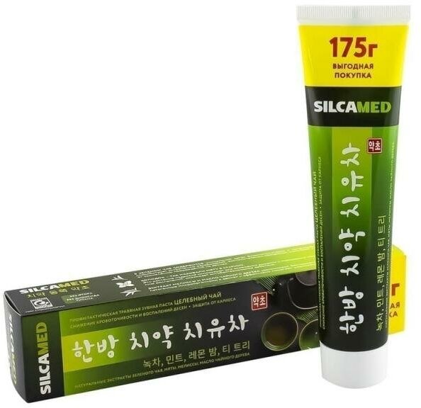 Профилактическая травяная зубная паста "Секреты Кореи", SILCAmed, 175 г