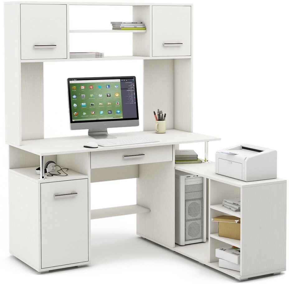Компьютерный стол Хекс 22Я Белый