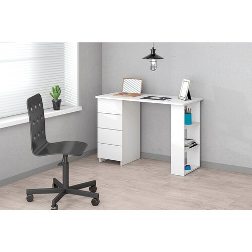 Стол письменный №3 Белый Текстурный