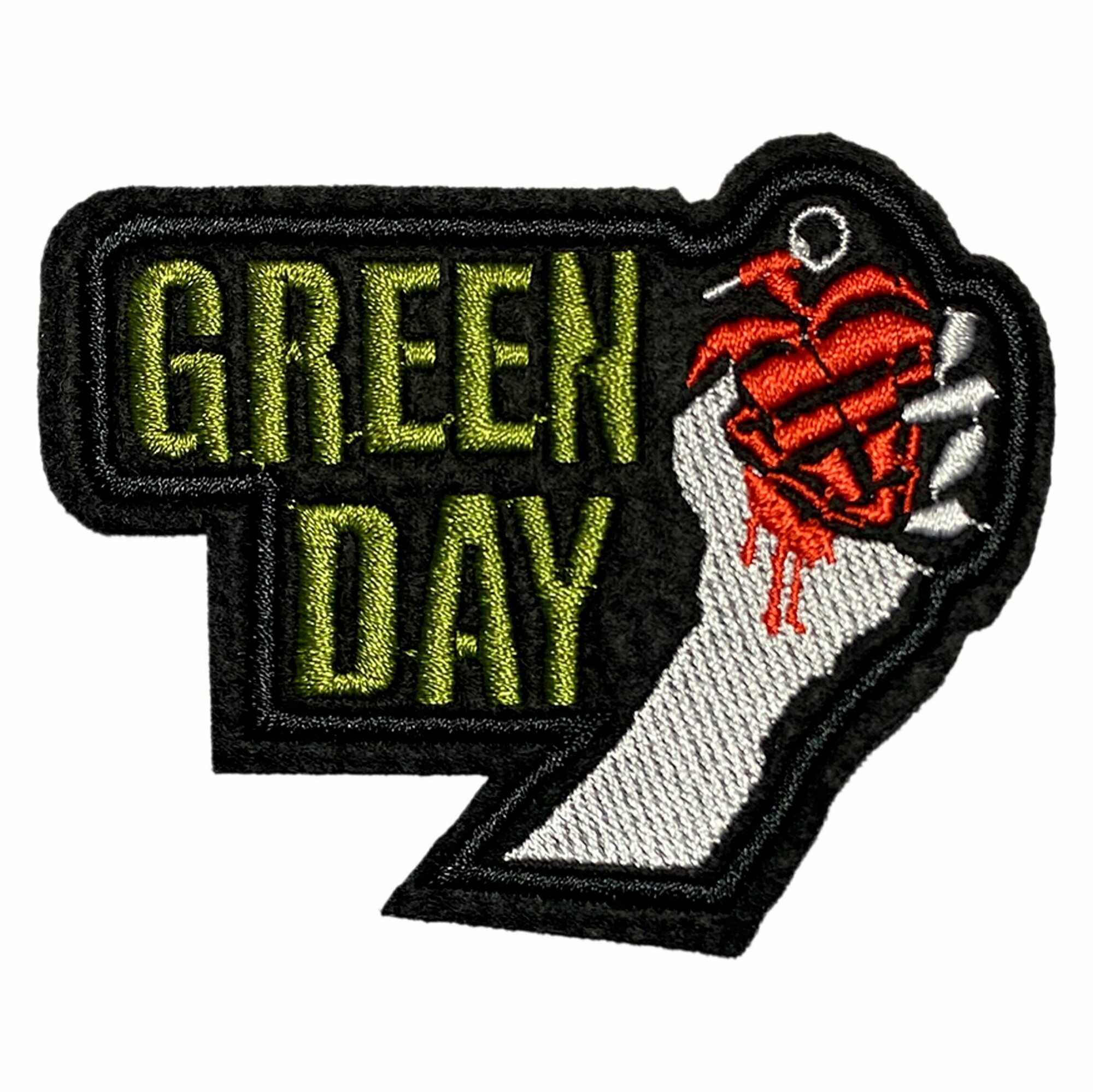 Нашивка, шеврон, патч (patch) Green day Logo размер 8*6 см