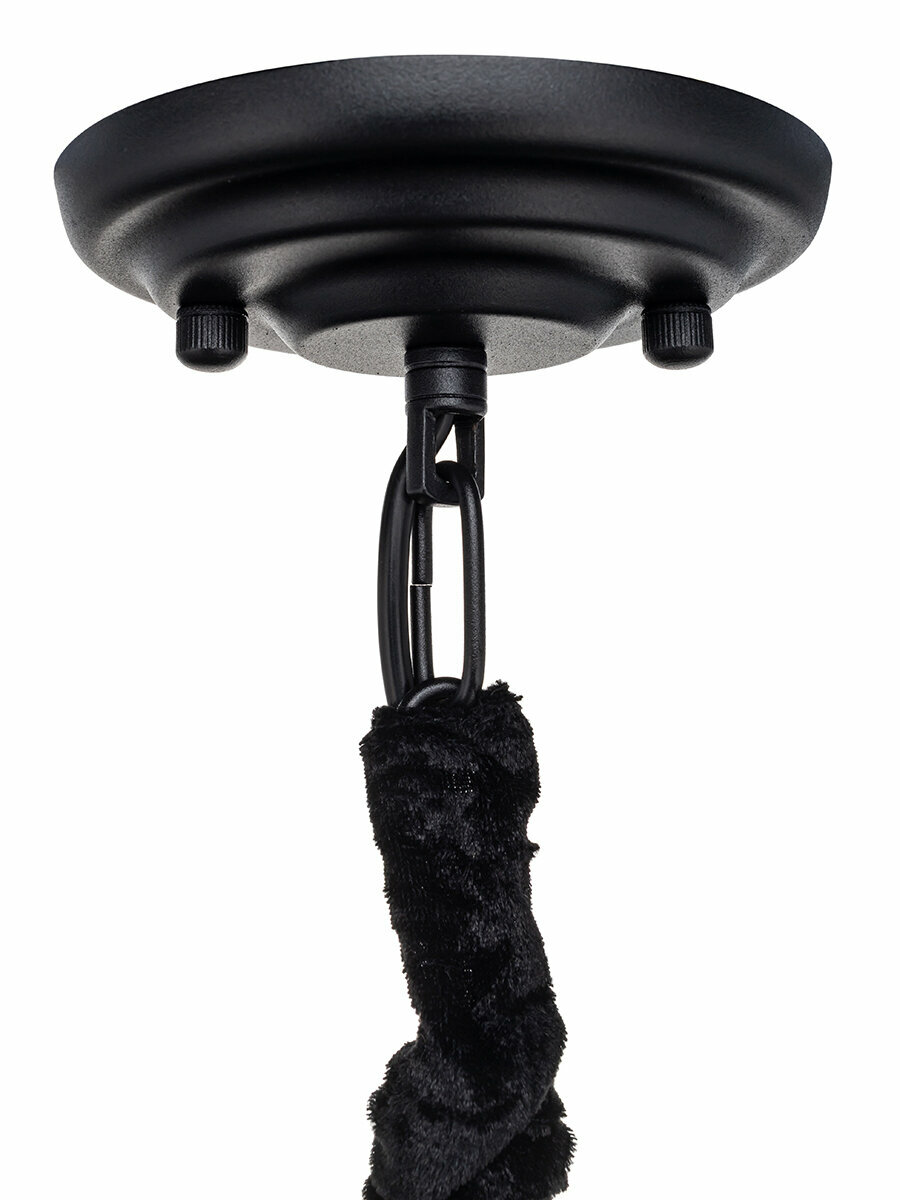 Люстра Lamplandia L1471, 5 ламп, 17 м², цвет черный/бесцветный - фото №10