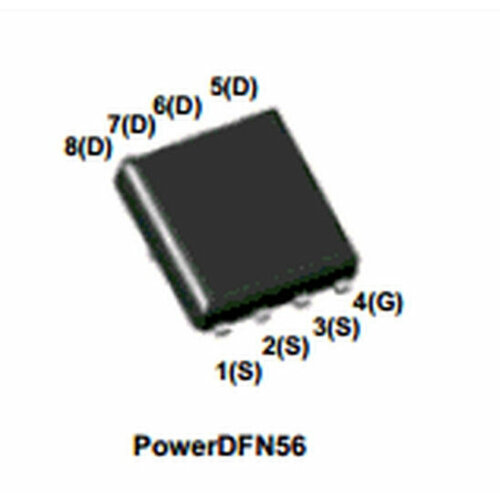 Микросхема MDU2657 N-Channel MOSFET 30V 61.7A POWERDFN56 100 шт лот cj2310 screen s10 sot 23 n channel 60v 3a mosfet chip new spot