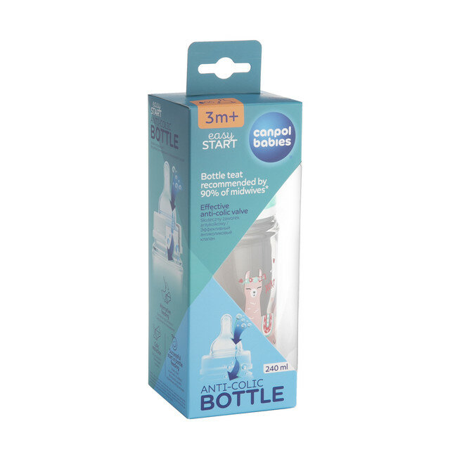 Антиколиковая бутылочка для кормления Canpol babies Easystart Toys, 240 мл, зеленый (35/221_gre) - фото №7