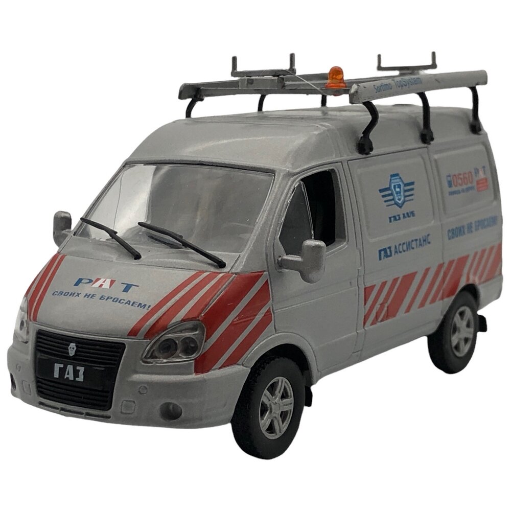 Модель автомобиля ГАЗ-2752 (Соболь-фургон) 2009-2014 гг, "Автомобиль на службе" DeAgostini, Китай