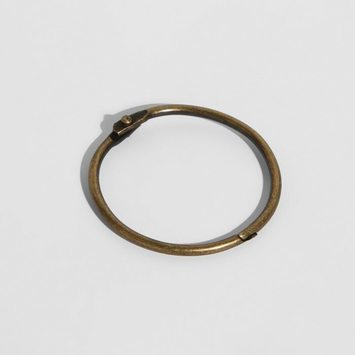 Кольцо для карниза, разъёмное, d = 35/38 мм, 10 шт, цвет бронзовый - фотография № 2