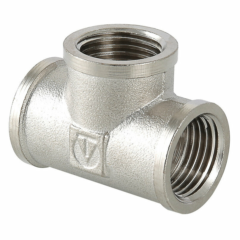 Тройник VALTEC 1/2"ВВВ лат/никель VTr.130. N.0004