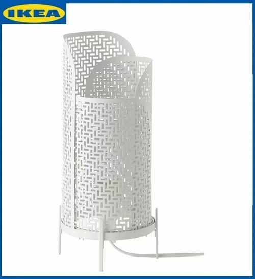Икеа, настольная лампа NOLLPUNKT ноллпункт. E27, 34 см, белый. IKEA