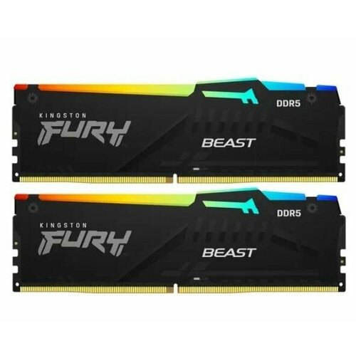 Оперативная память Kingston FURY Beast Black RGB KF556C40BBAK2-32 32 ГБ 1730400₽