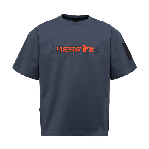 фото Футболка heartz, размер l, серый