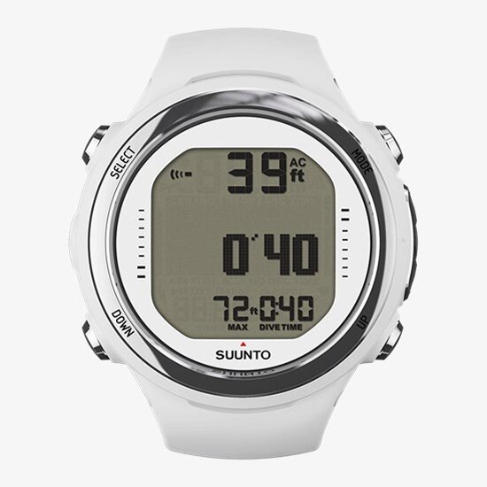 Декомпрессиметр Suunto D4I, наручный, силикон, белый без USB