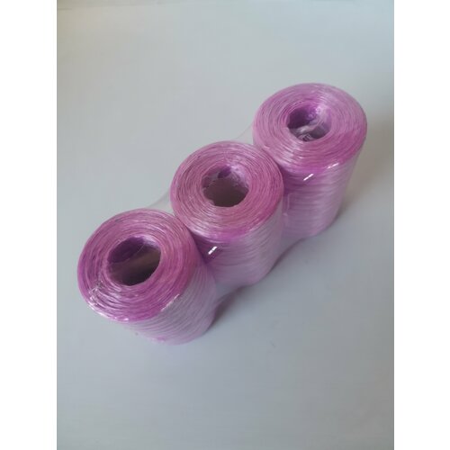 фото Пряжа для вязания мочалок, цвет «пурпурный», нить полипропиленовая, мочалочная нитка нет