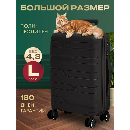 фото Чемодан myxbag, 100 л, черный