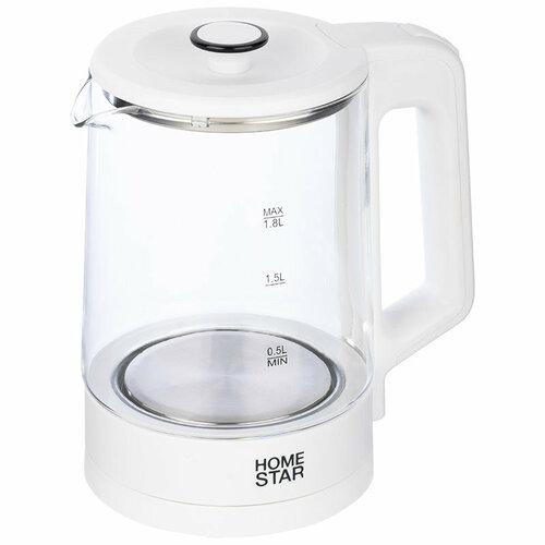 Чайник электрический 18Л 1500ВТ диск стекло БЕЛ HOMESTAR 256600₽