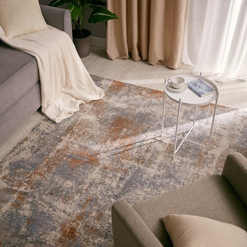 Ковер полипропилен Зингер L045 80x150 см цвет оранжевый 6836₽