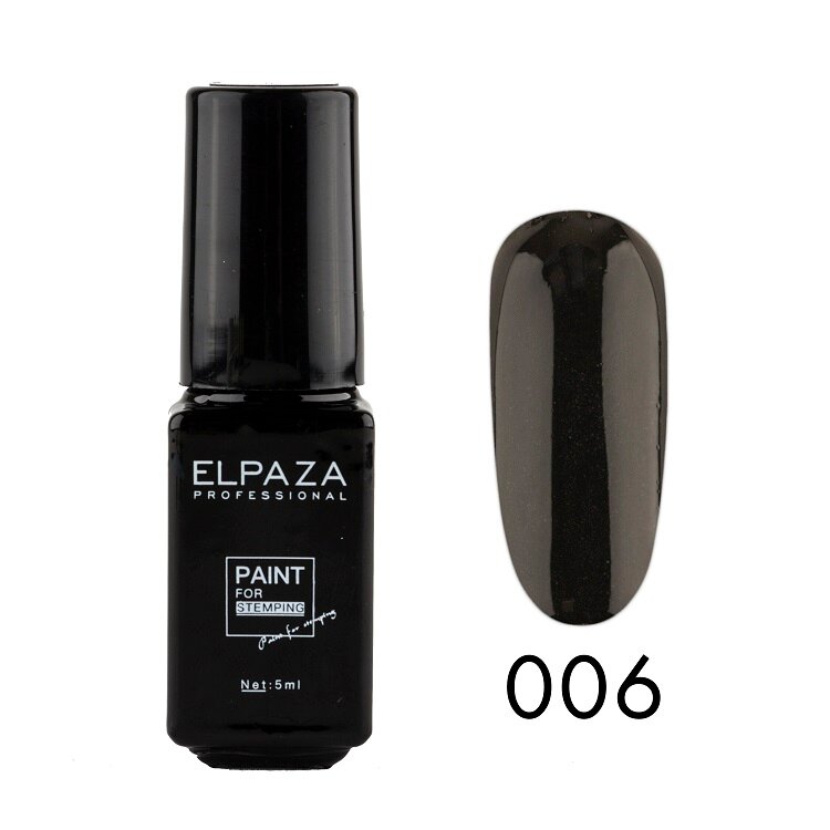 фото Лак для стемпинга ELPAZA PAINT 006 (черный)