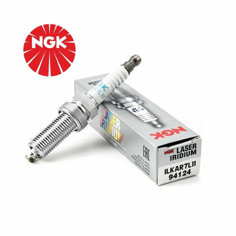 фото Свеча зажигания иридиевая NGK ILKAR7L11 LASER IRIDIUM (94124) NISSAN, RENAULT, MAZDA, KIA, TOYOTA, SUBARU