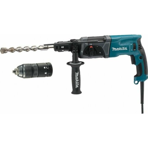 Перфоратор MAKITA HR2470FT с БЗП в комплекте перфоратор makita hr 3210fct