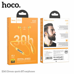 Наушники HOCO ES65 спорт, желтый