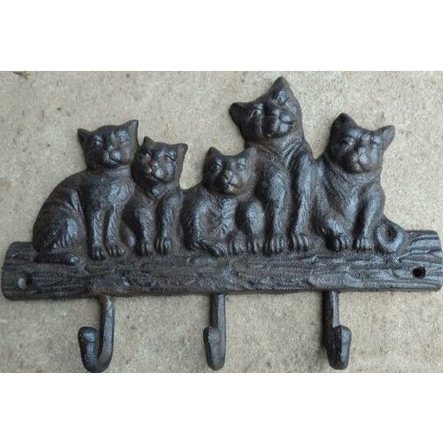 Вешалка настенная Котята 3 крючка Размер: 29*3,5*20 см