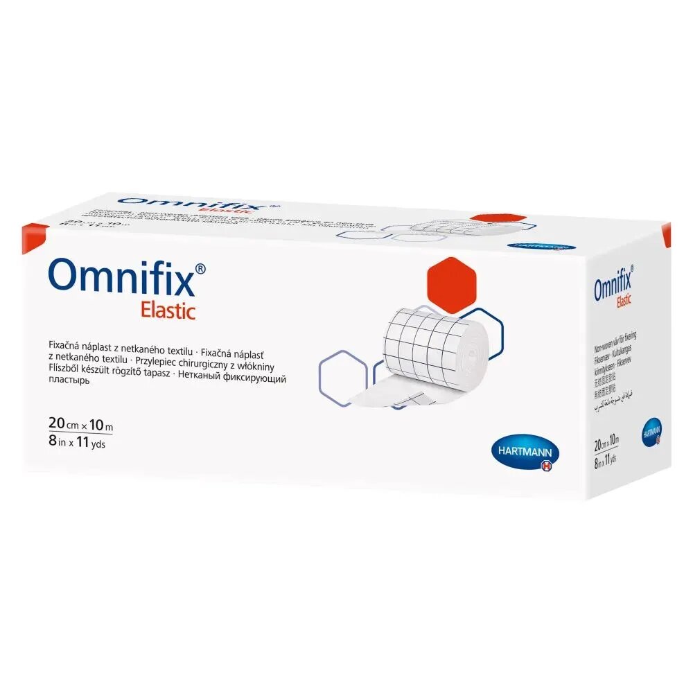 Изображение Пластырь в рулоне омнификс OMNIFIX elastic, 2 упаковки 20 см x 10 м, комплект из 2х штук