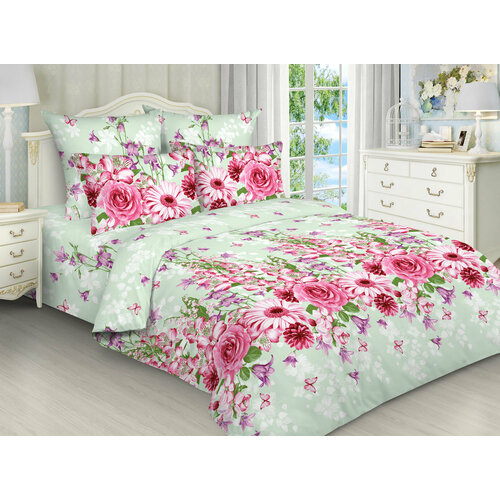 Постельное белье евро, бязь, хлопок. 3013/2