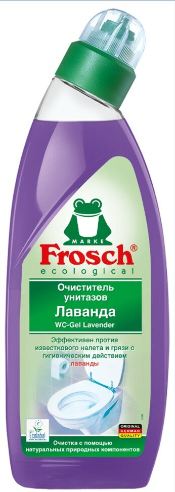 Frosch гель очиститель для унитазов Лаванда, 0.75 л