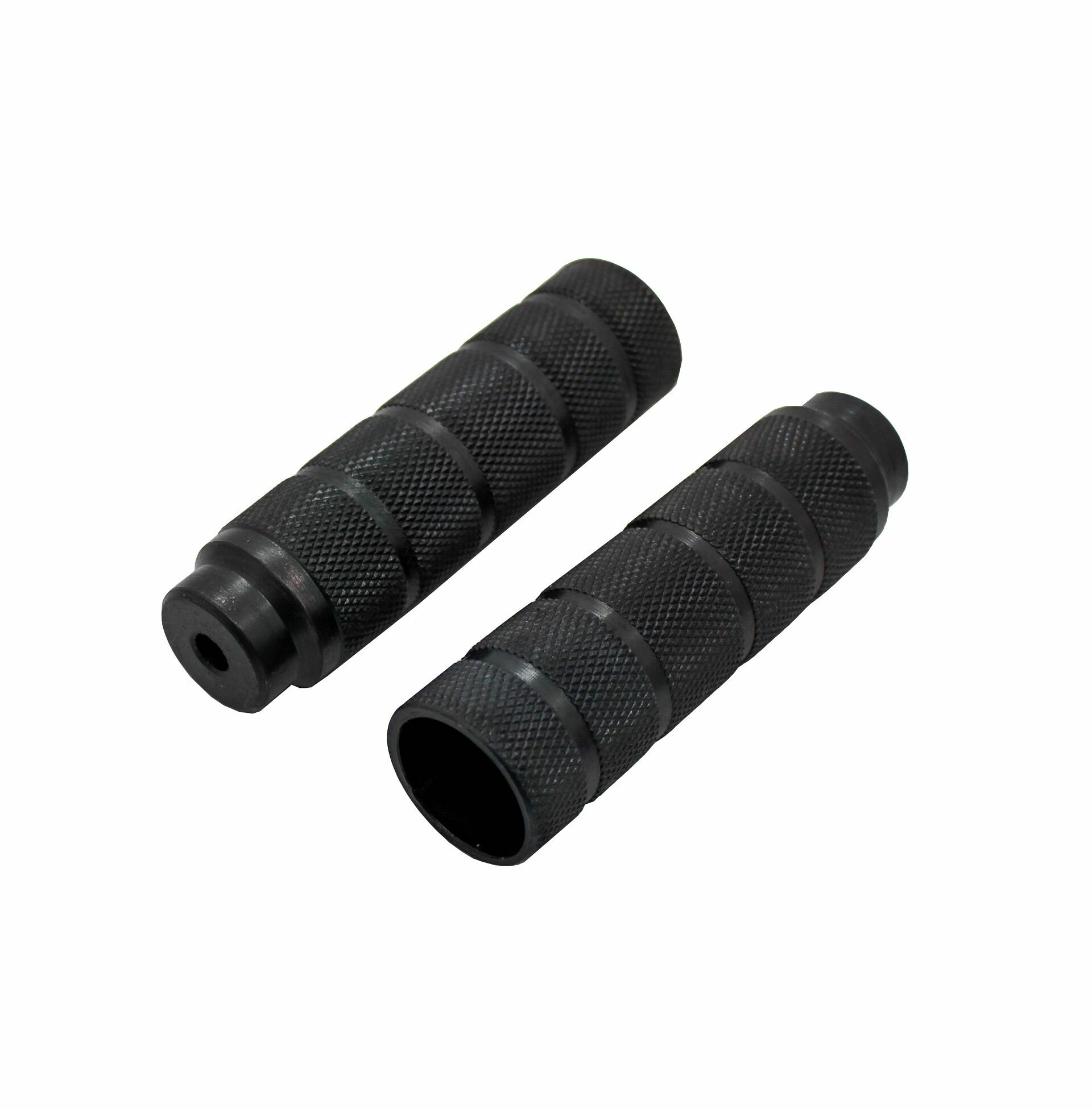 фото Пеги JMC стальные воронёные под болт М8 черные (к-т 2 шт) для питбайка и мотоцикла