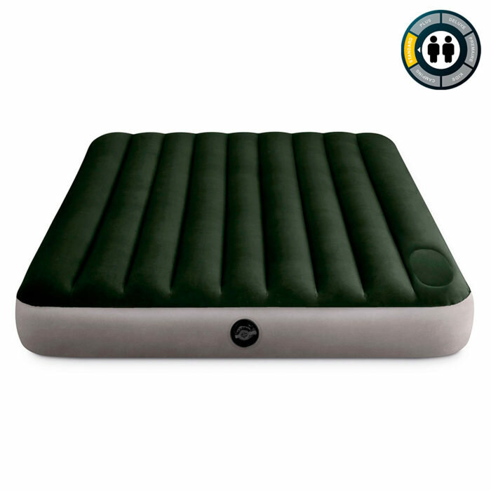 фото Надувной матрас-кровать Intex дюра бим дауни квин 152х203х25см со встроен. ножн. насосом