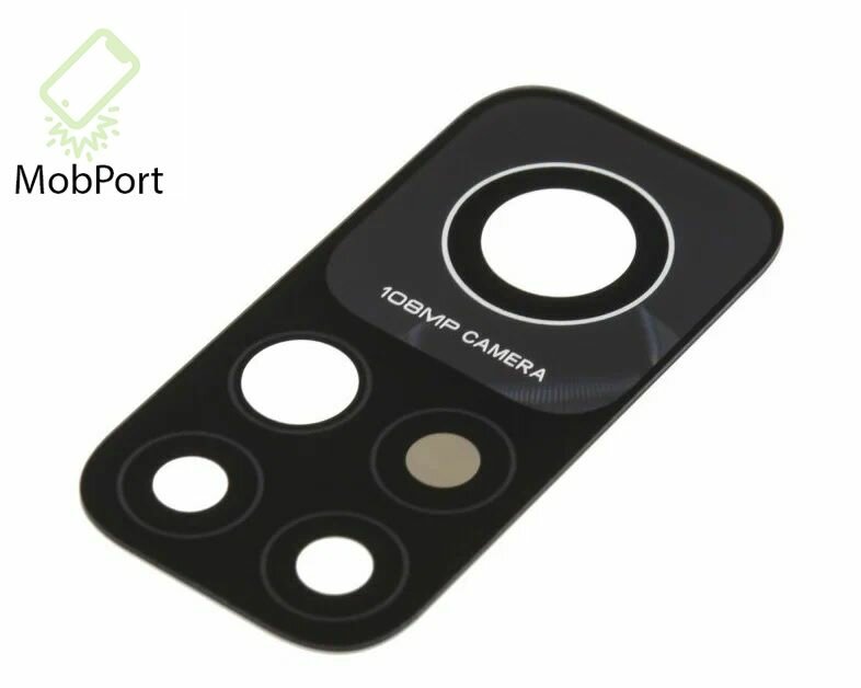 Стекло камеры, для Xiaomi Mi 10T Pro, черное, защитное, 39x20x2 мм — фото 1