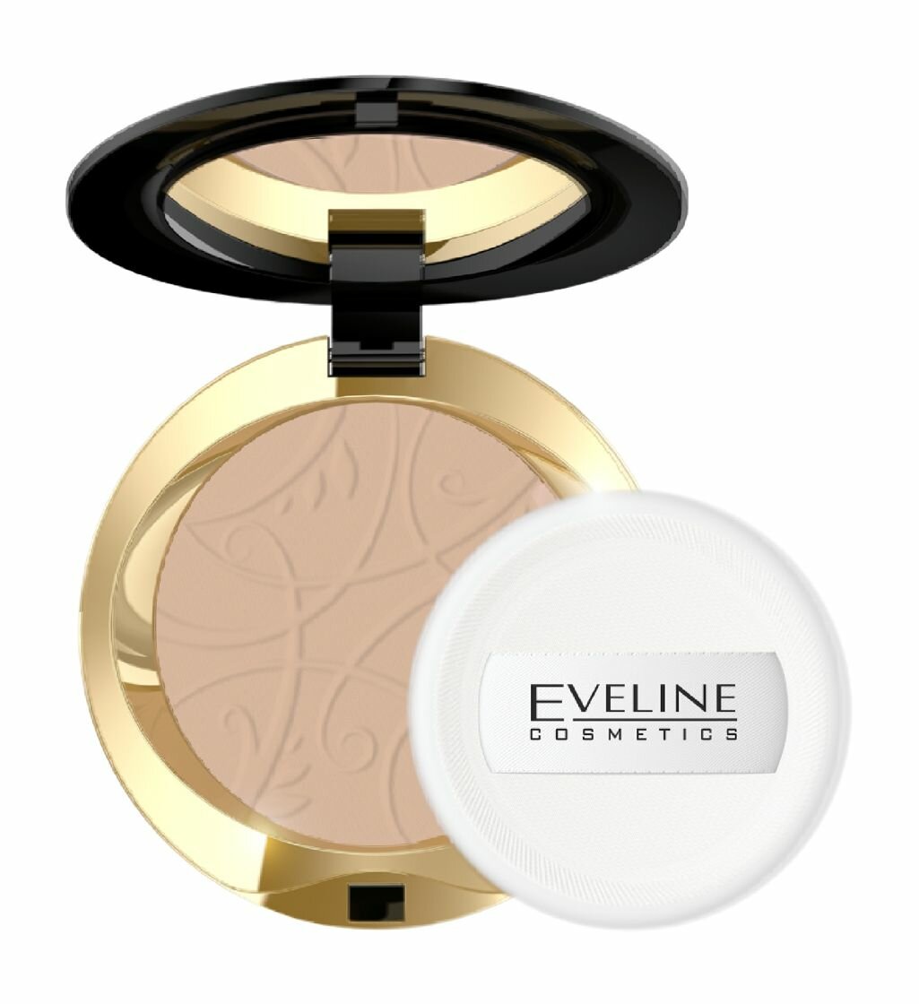 EVELINE Пудра минеральная с разглаживающим эффектом Celebrities Beauty матирующая компактная, 9 г, 23