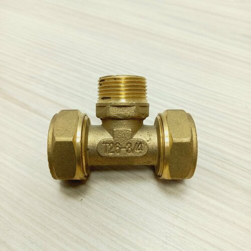 Обжимной тройник 26х3/4