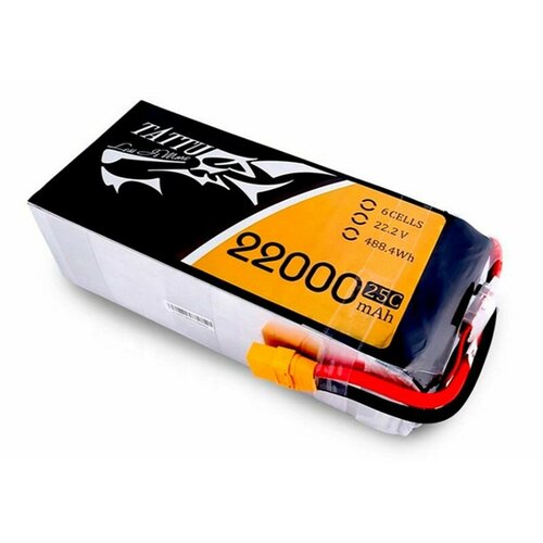 Аккумулятор LiPo GensAce Tattu 222V 6S1P 22000mAh 25C с разъемом XT90-S TA-25C-22000-6S1P 59990₽