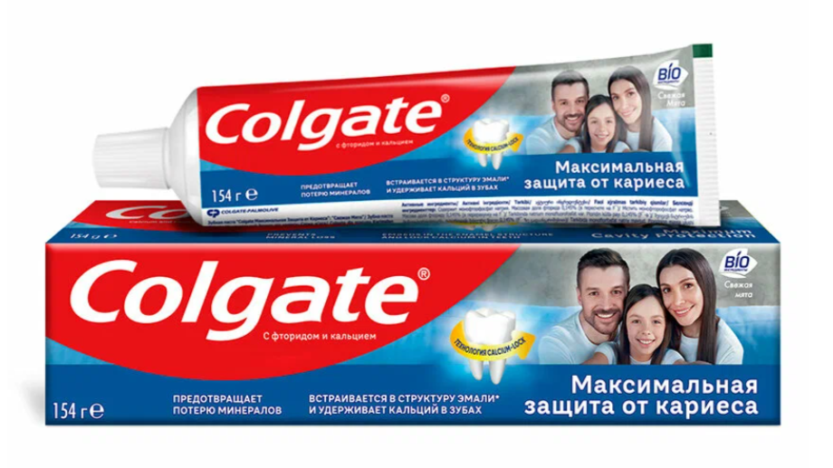 Зубная паста Colgate Максимальная защита от кариеса Свежая мята, 100 мл, синий