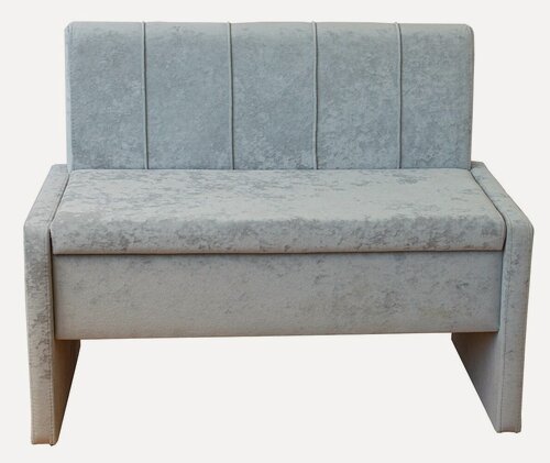 Изображение товара Диван кухонный прямой StylChairs Стиль, ширина 120 см, велюр CRUSH серый