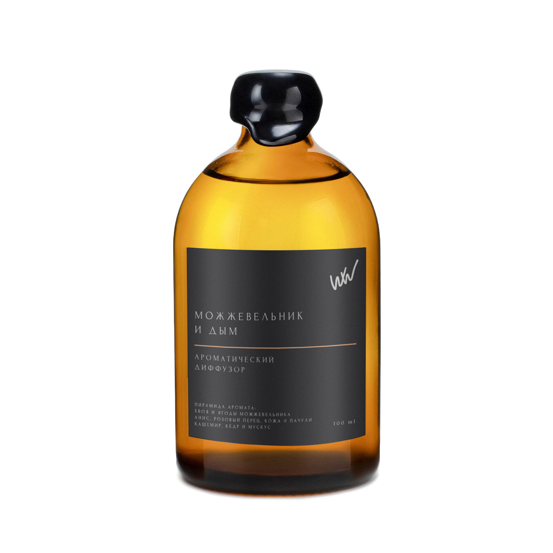 Диффузор ароматический с палочками WHALEWAY "Можжевельник и дым" 100 ml