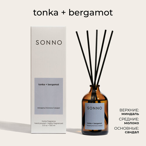 Ароматический диффузор SONNO Tonka Bergamot 100 мл 4610051407596 990₽