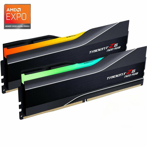 Оперативная память DDR5 GSkill Trident Z5 Neo RGB 32 ГБ AMD Expo 7200 34-45-45-115 2x16 ГБ F5-7200J3445G16GX2-TZ5NR 24490₽