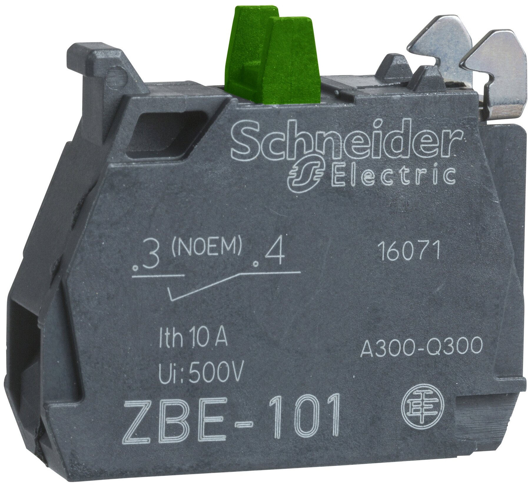 Блок-конт. для винт. крепления 1НО (ZBE101) Schneider Electric,(ZBE101)