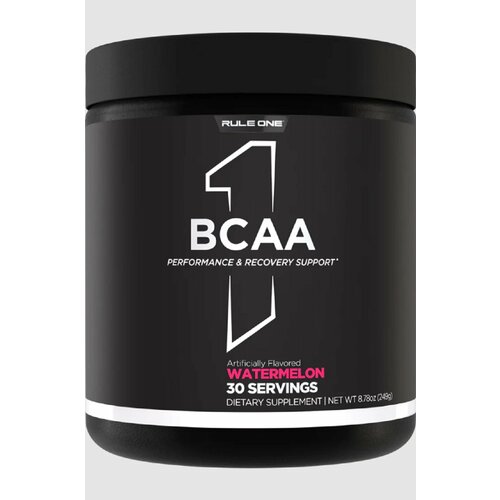 Rule One R1, Аминокислоты BCAAs, БЦА 2:1:1, 30 порций, вкус Арбуз, 255 г