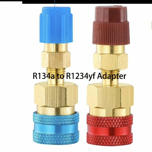 R134a R1234YF Комплект быстроразъемных соединителей для автомобильного кондиционера хладагента переходник для шланга с высокой и низкой стороны R134a to R1234yf 886₽