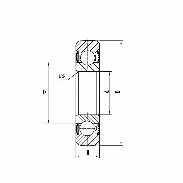 Опорный ролик LR608NPPU ZHLRU — фото 1