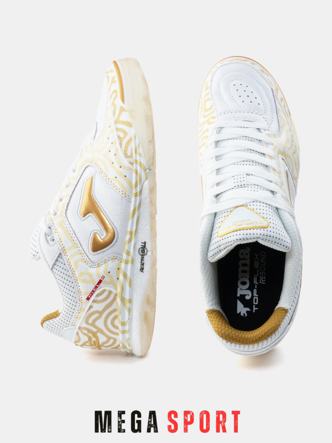 Футзалки , размер 43, белый/желтый — фото 1