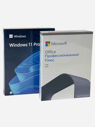 Изображение товара Windows 11 Pro BOX [HAV-00160] + Microsoft Office 2021 Pro Plus, комплект с USB и ключами активации