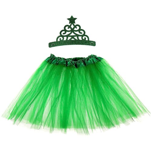 карнавальный набор красавица ёлочка ободок юбка Карнавальный набор «Яркая ёлочка», 2 предмета: ободок, юбка