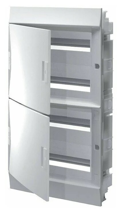 Бокс встраиваемый ABB MISTRAL41F 72 модуля (4x18) с клеммами, белая дверь 1SLM004102A1110
