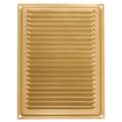 Решетка вентиляционная с сеткой Домарт, 170 x 240 мм, золото