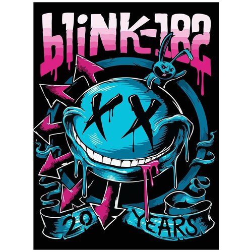 Картина по номерам на холсте Музыка Blink 182 Поп Арт - 7306 В 30x40 картина по номерам на холсте музыка blink 182 поп арт 7307 в 30x40